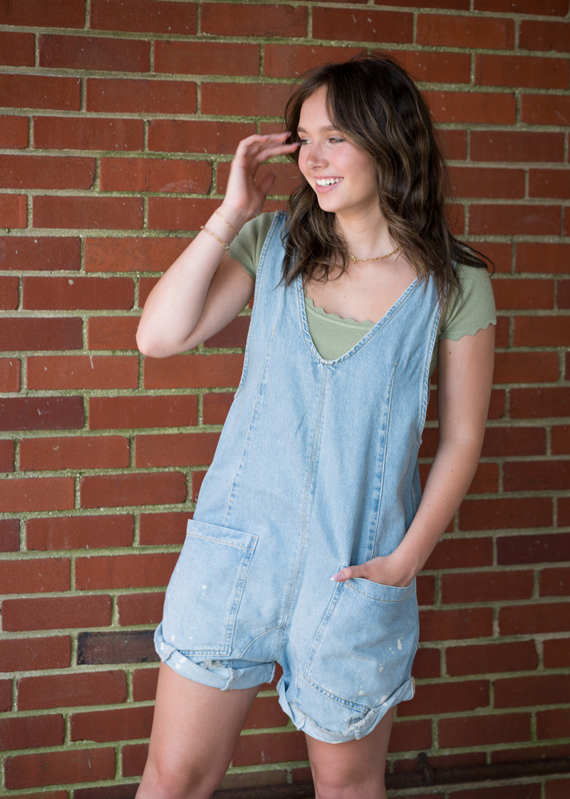 Free People High Roller Shortalls