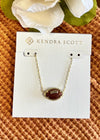 Kendra Scott Football Pendant Necklace Orange Goldstone