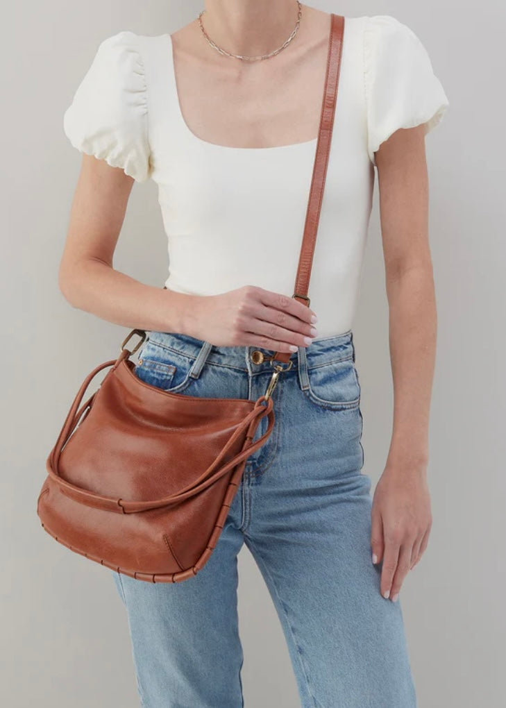 Hobo Phoebe Shoulder Bag in Saddle