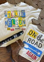 Daydreamer Willie Nelson On The Road Again Boyfriend Tee