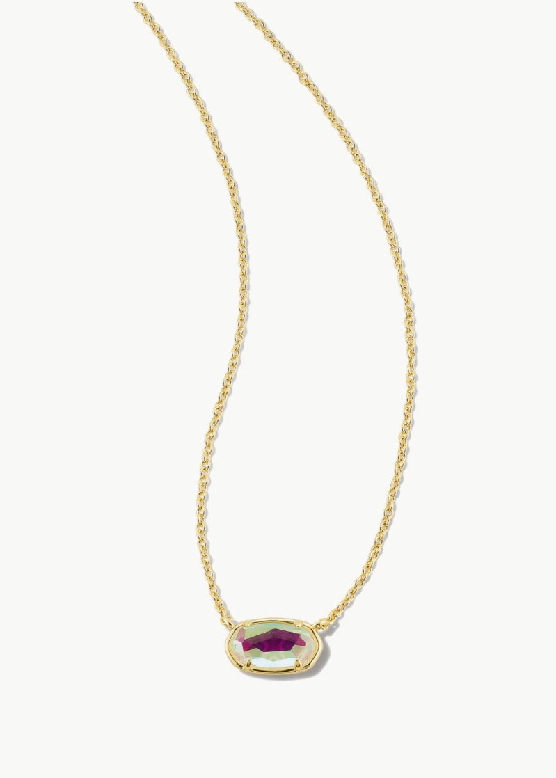 Kendra Scott Grayson Pendant Necklace in Dichroic Glass