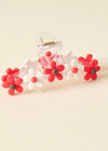 Red Daisy Claw Clip