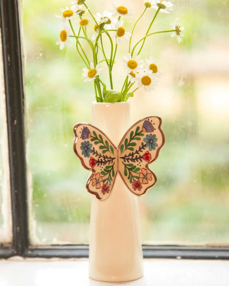 Natural Life Butterfly Vase