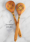 Natural Life Folk Flower Wooden Spoon