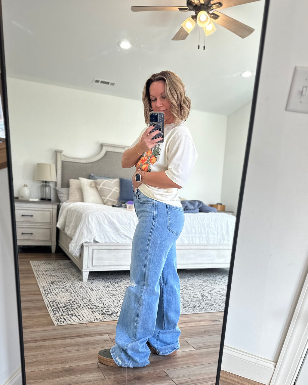 The Gene Wide Leg High Rise Jeans