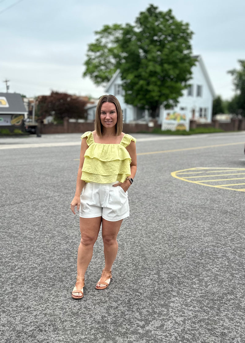 All Pepped Up White Shorts