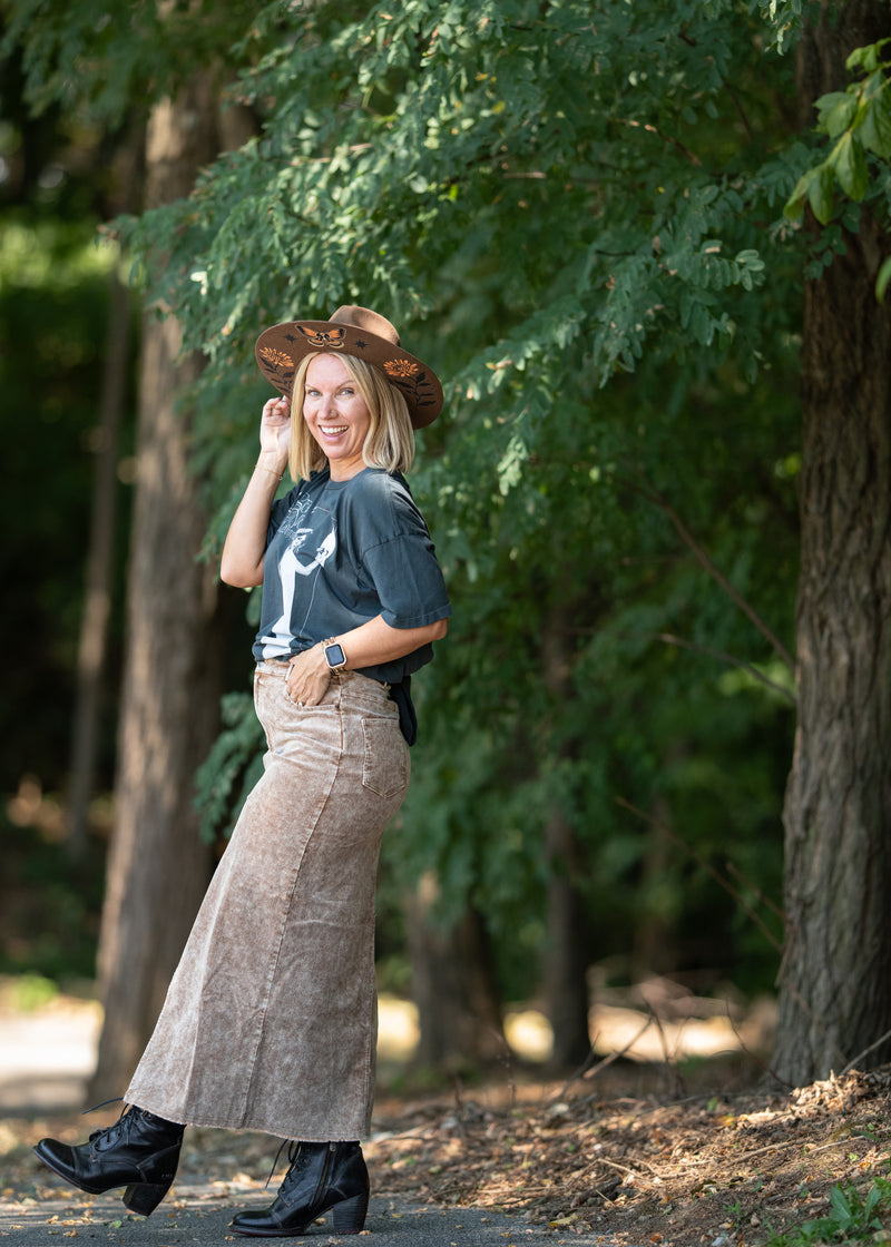 She's Gone Corduroy Skirt