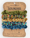 Natural Life Velvet Scrunchies, Set of 5