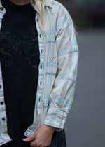 Free People Girl Meets Boy Plaid Shirt