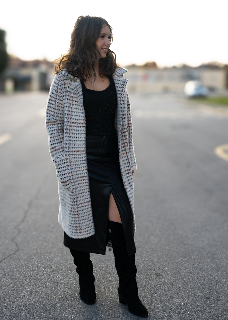 Marceau Houndstooth Coat