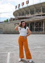 Ruffled & Ribbed Crop Top