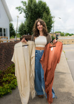 Frayed Sequins Kimono