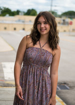 Purple Haze Halter Maxi Dress