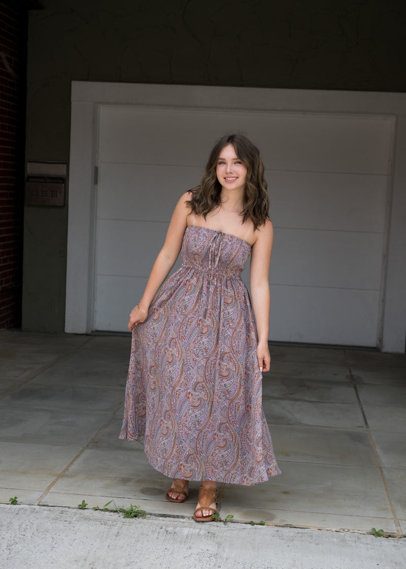 Purple Haze Halter Maxi Dress