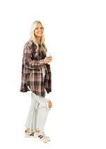 Stevie Mineral Washed Plaid Shirt