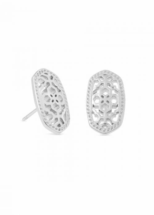 Ellie Silver Filigree Stud