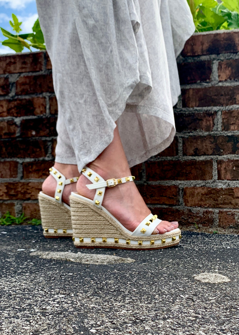 Jemma Studded Wedge